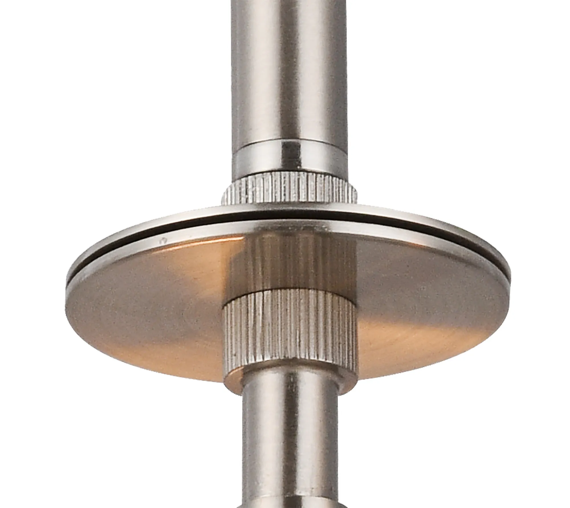 Baymont 50cm Semi Flush 3 Light Satin Nickel, Nude Beige/Moonlight, Frosted Diffuser DK0426  Deco Baymont SN NU